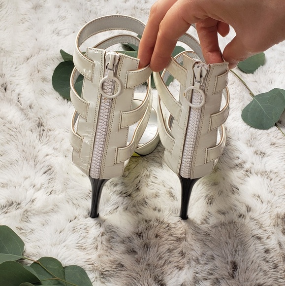 {Ruthie Davis} White Heels with Neon Bottoms - Picture 8 of 8